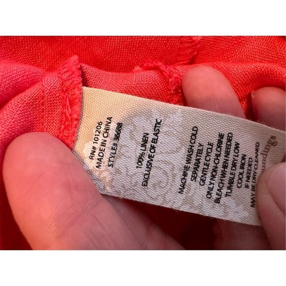 NWT Soft Surroundings Womens Linen Skirt Size PS - Picture 4 of 4